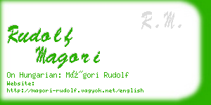 rudolf magori business card
